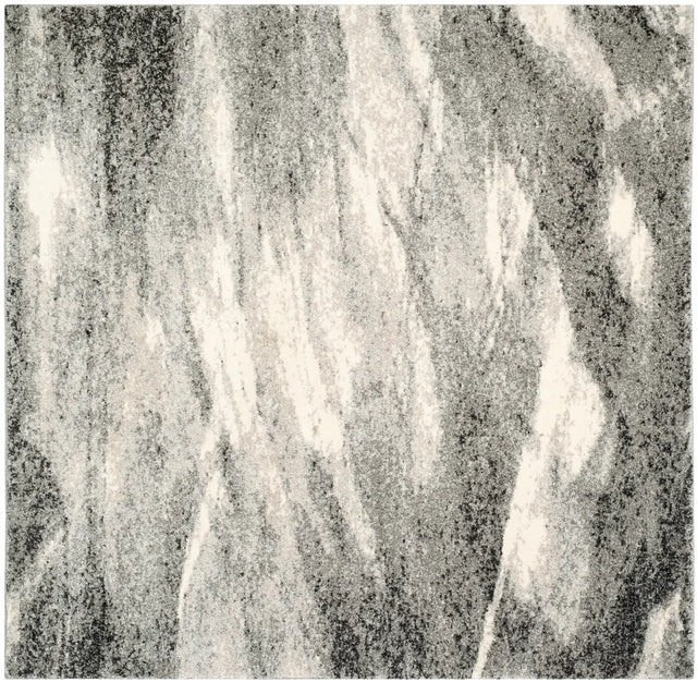 Safavieh Retro 6'-0" x 6'-0" Rug in Grey / Ivory