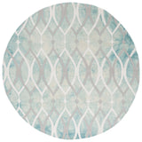 Safavieh Dip Dye 5'-0" x 5'-0" Rug in Green / Ivory Grey