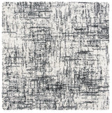 Safavieh Hudson Shag 7'-0" x 7'-0" Rug in Ivory / Dark Grey