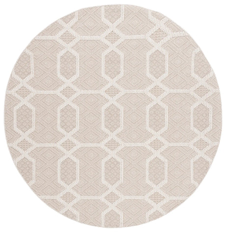 Safavieh Global 6'-7" x 6'-7" Rug in Beige / Ivory
