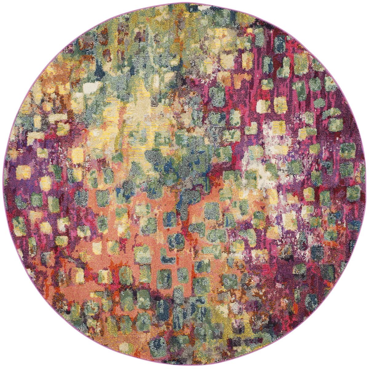 Safavieh Monaco 5'-0" x 5'-0" Rug in Pink / Multi