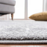 Safavieh Tulum 4'-0" x 6'-0" Rug in Dark Grey / Ivory
