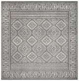 Safavieh Tulum 6'-7" x 6'-7" Rug in Dark Grey / Ivory