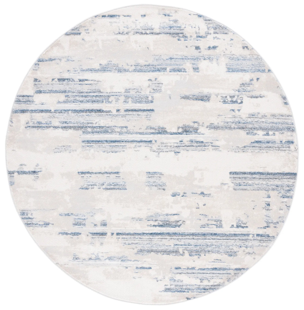 Safavieh Whisper 6'-7" x 6'-7" Rug in Grey / Blue Ivory