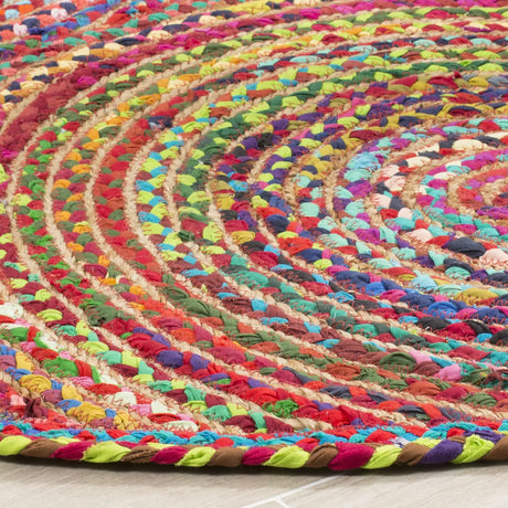 Safavieh Cape Cod 5'-0" x 5'-0" Rug in Red / Multi
