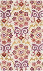 Safavieh Suzani 3'-0" x 5'-0" Rug in Ivory / Rust