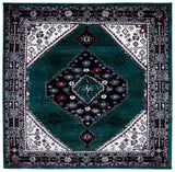 Safavieh Vintage Hamadan 6'-7" x 6'-7" Rug in Green / Black
