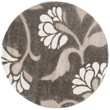 Safavieh Florida Shag 6'-7" x 6'-7" Rug in Smoke / Beige