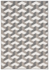 Safavieh Pyramid 4'-5" x 6'-5" Rug in Grey / Ivory