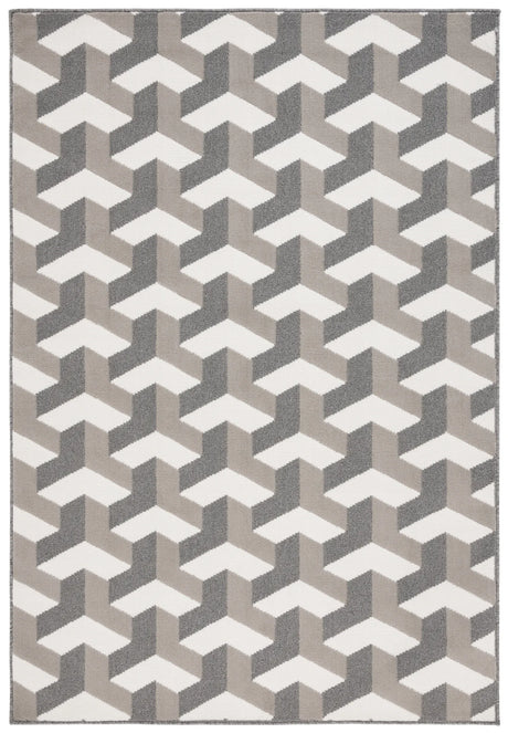 Safavieh Pyramid 4'-5" x 6'-5" Rug in Grey / Ivory