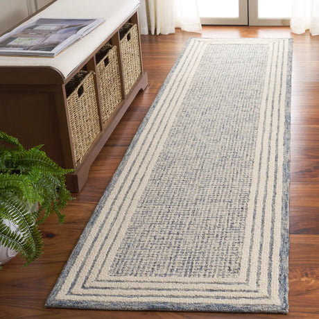 Safavieh Ebony 2'-3" x 9'-0" Rug in Blue / Ivory