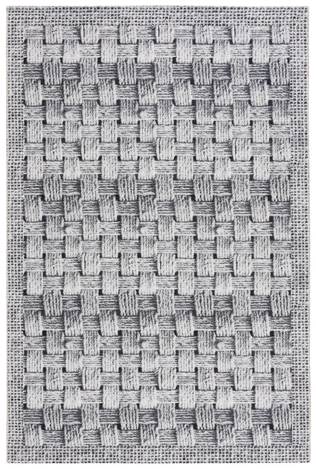 Safavieh Barbados 500 4'-0" x 6'-0" Rug in Black / Ivory