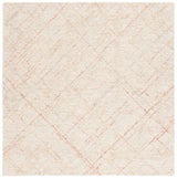 Safavieh Micro-Loop 6'-0" x 6'-0" Rug in Ivory / Red