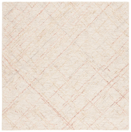 Safavieh Micro-Loop 6'-0" x 6'-0" Rug in Ivory / Red