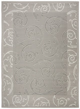 Safavieh Courtyard 6'-7" x 9'-6" Rug in Anthracite / Light Grey