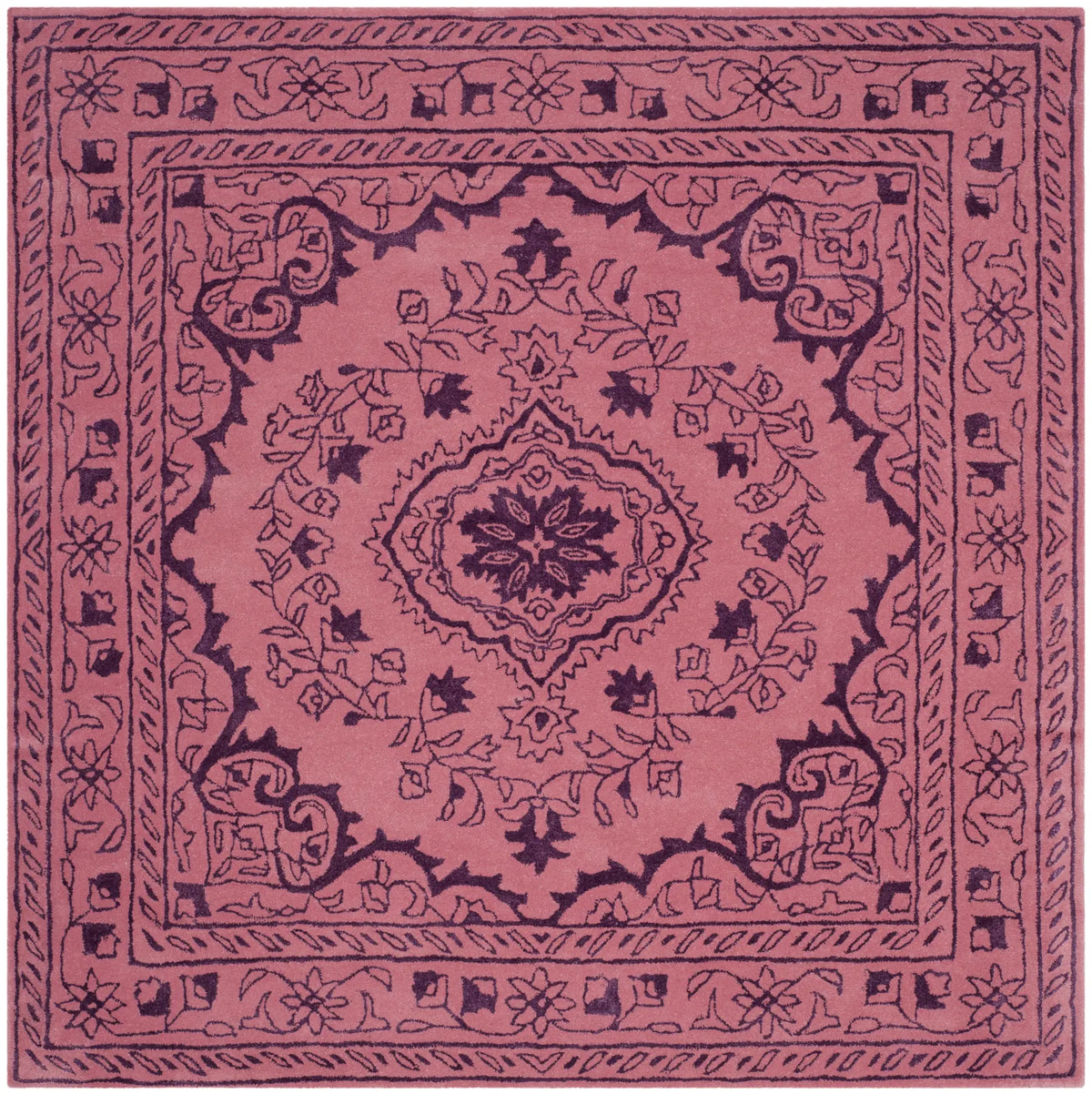 Safavieh Glamour 6'-0" x 6'-0" Rug in Pink