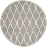 Safavieh Cambridge 6'-0" x 6'-0" Rug in Dark Grey / Ivory