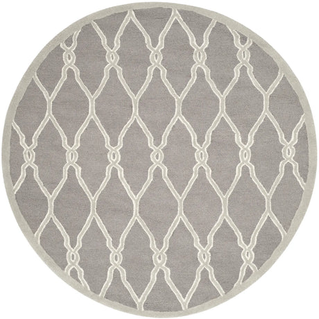 Safavieh Cambridge 6'-0" x 6'-0" Rug in Dark Grey / Ivory