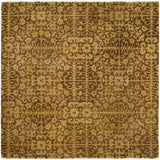Safavieh Antiquity 6'-0" x 6'-0" Rug in Gold / Beige