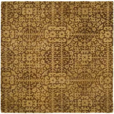Safavieh Antiquity 6'-0" x 6'-0" Rug in Gold / Beige
