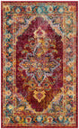 Safavieh Crystal 3'-0" x 5'-0" Rug in Ruby / Navy