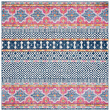 Safavieh Madison 6'-7" x 6'-7" Rug in Navy / Ivory