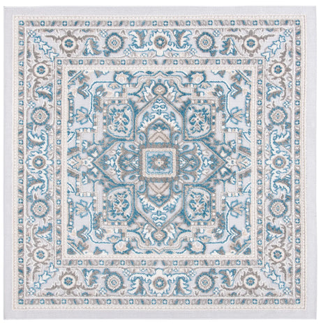 Safavieh Cabana 6'-7" x 6'-7" Rug in Navy / Grey
