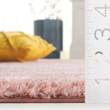 Safavieh Tahoe Shag 4'-0" x 6'-0" Rug in Pink / Ivory
