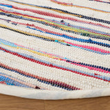 Safavieh Rag Rug 6'-0" x 6'-0" Rug in Ivory / Multi