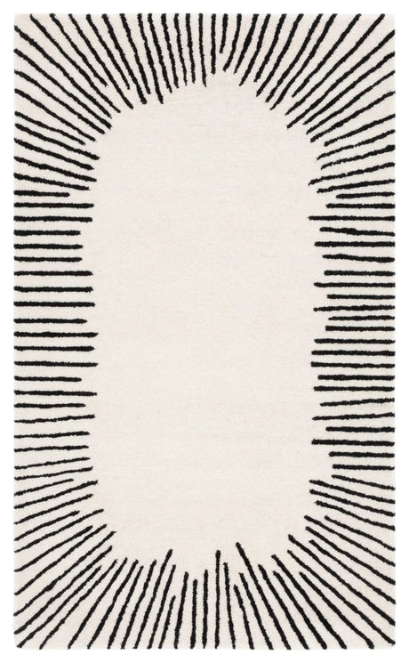 Safavieh Fifth Avenue 3'-0" x 5'-0" Rug in Ivory / Black
