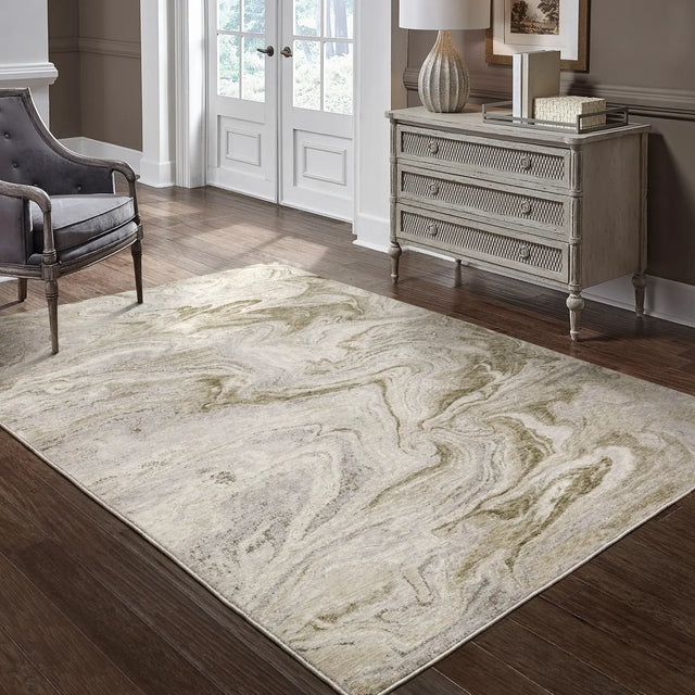 Oriental Weavers Sphinx Nebulous 530E9 Beige/ Ivory Rugs - room scene