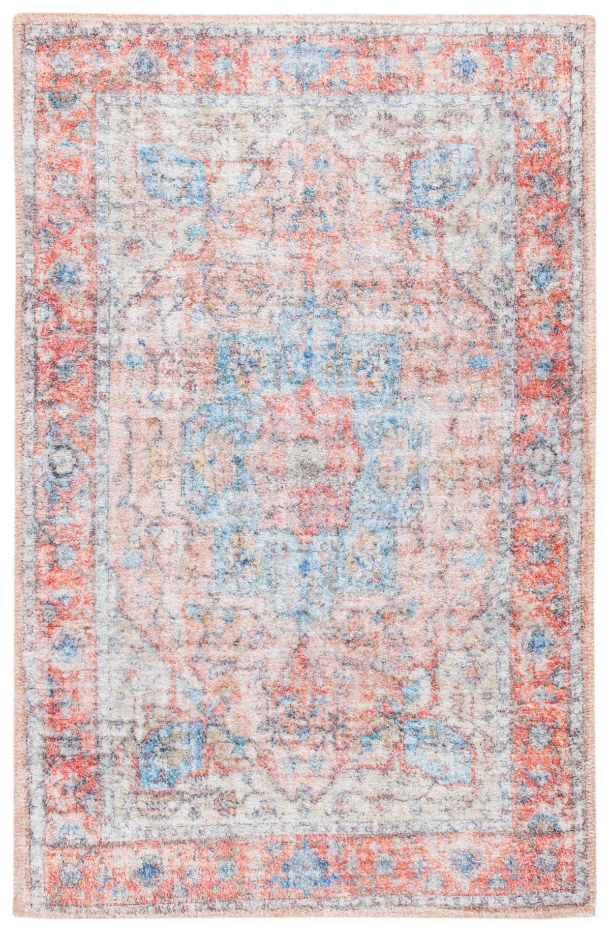 Safavieh Saffron 3'-0" x 5'-0" Rug in Rust / Blue