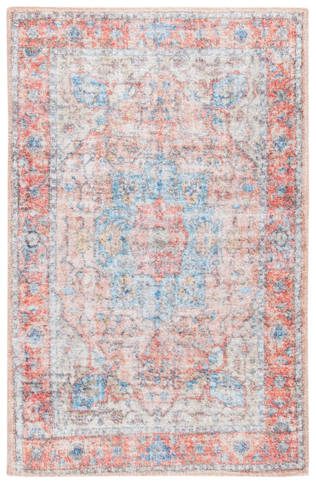 Safavieh Saffron 3'-0" x 5'-0" Rug in Rust / Blue