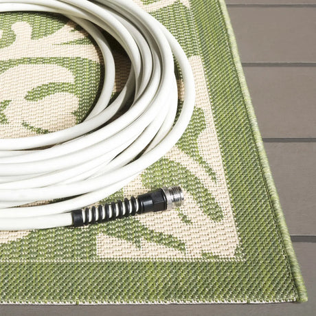 Safavieh Courtyard 6'-7" x 9'-6" Rug in Olive / Natural