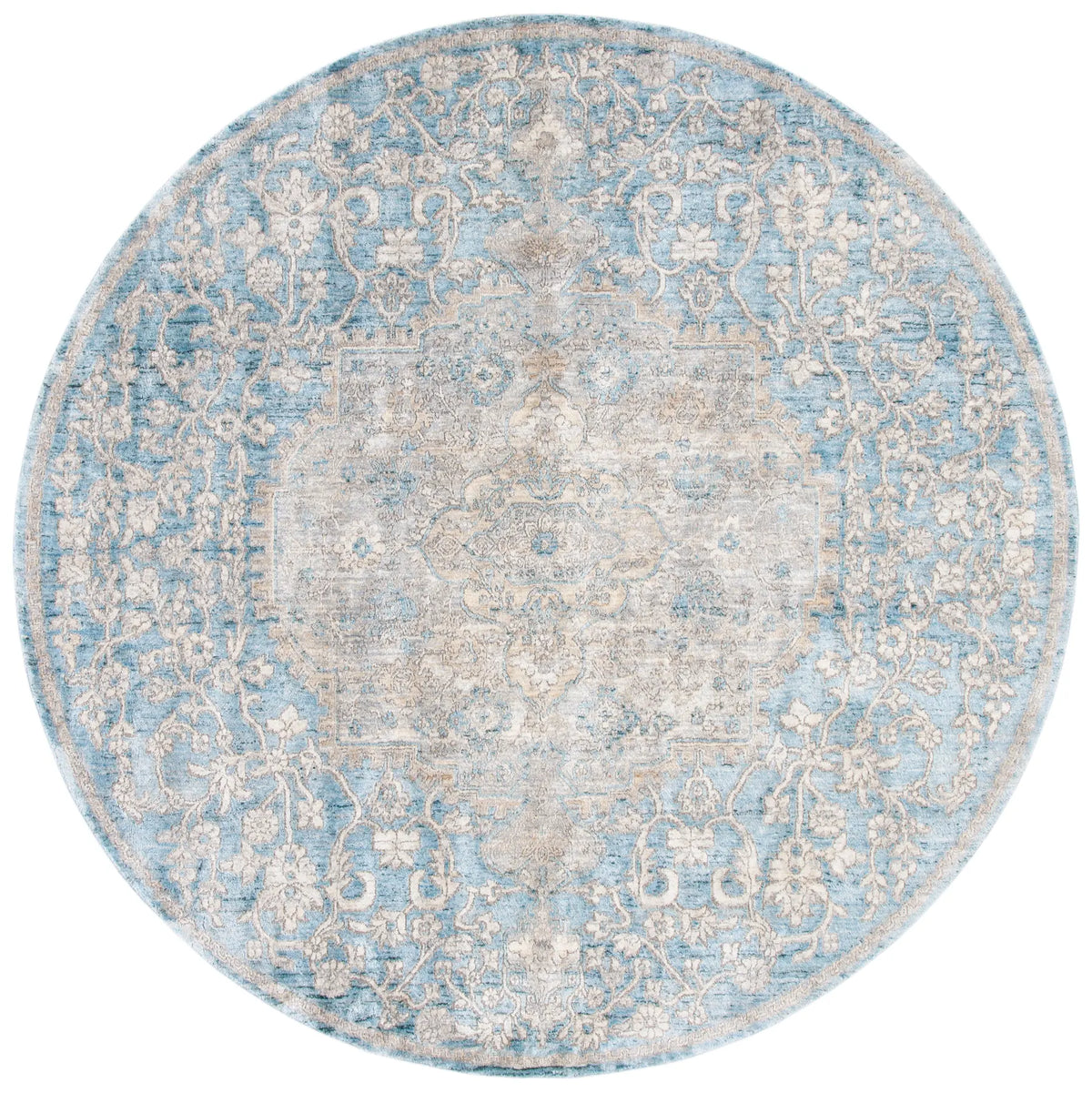 Safavieh Dream 6'-7" x 6'-7" Rug in Blue / Grey