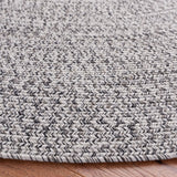 Safavieh Braided 5'-0" x 5'-0" Rug in Grey / Ivory