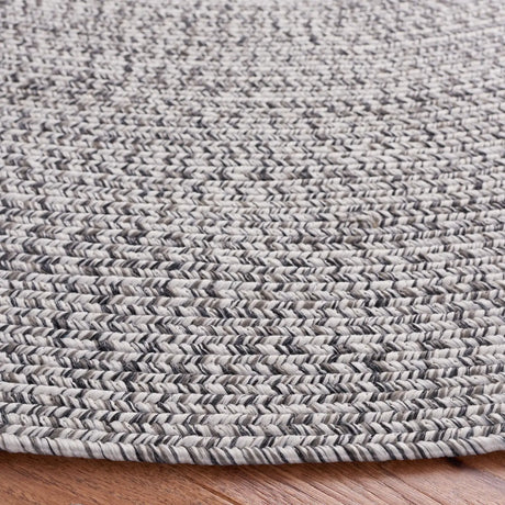 Safavieh Braided 5'-0" x 5'-0" Rug in Grey / Ivory