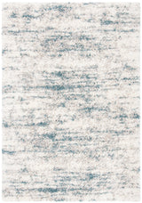 Safavieh Fontana Shag  800 4'-0" x 6'-0" Rug in Ivory / Teal