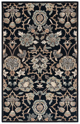 Safavieh Metro 4'-0" x 6'-0" Rug in Black / Beige