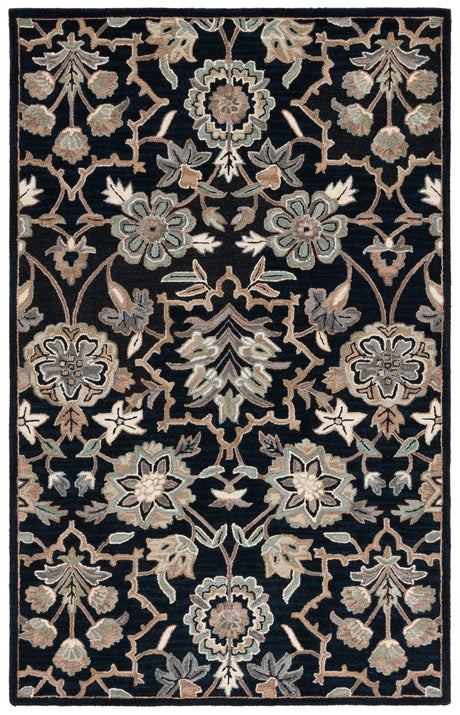 Safavieh Metro 4'-0" x 6'-0" Rug in Black / Beige
