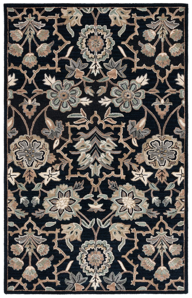 Safavieh Metro 4'-0" x 6'-0" Rug in Black / Beige