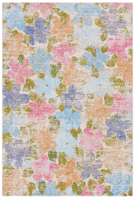 Safavieh Summer 4'-0" x 6'-0" Rug in Blue / Pink