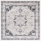 Safavieh Brentwood 6'-7" x 6'-7" Rug in Ivory / Black