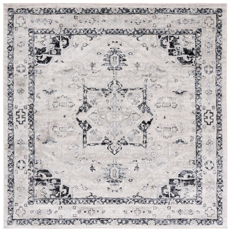 Safavieh Brentwood 6'-7" x 6'-7" Rug in Ivory / Black