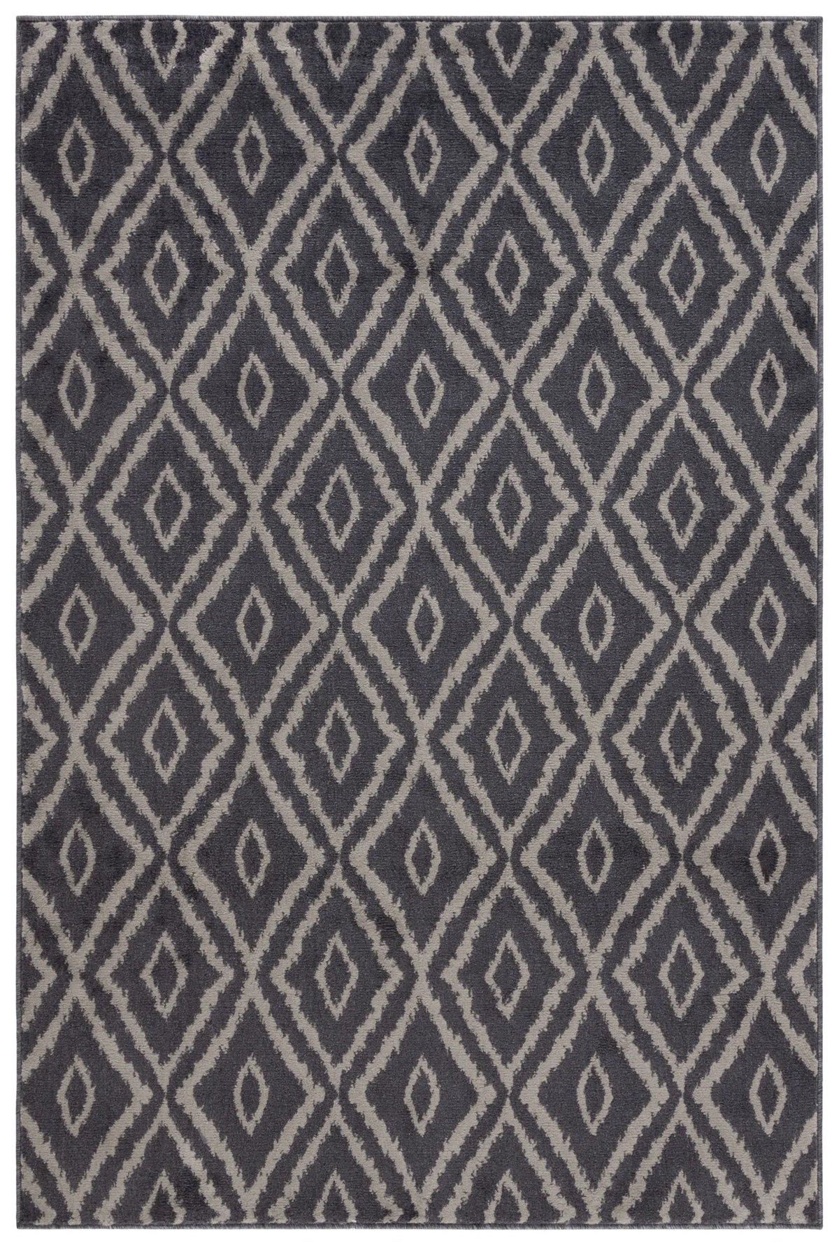 Safavieh Pyramid 4'-5" x 6'-5" Rug in Charcoal / Light Grey
