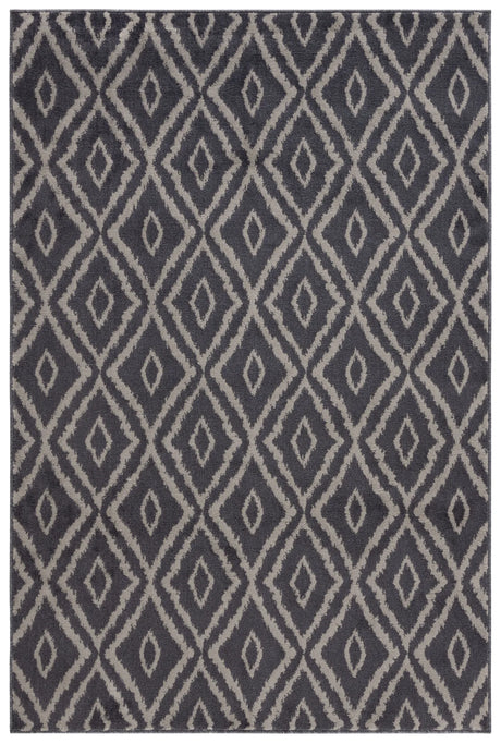 Safavieh Pyramid 4'-5" x 6'-5" Rug in Charcoal / Light Grey
