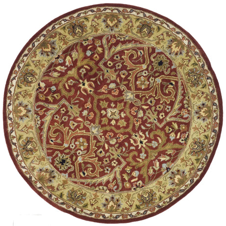 Safavieh Heritage 6'-0" x 6'-0" Rug in Red / Gold