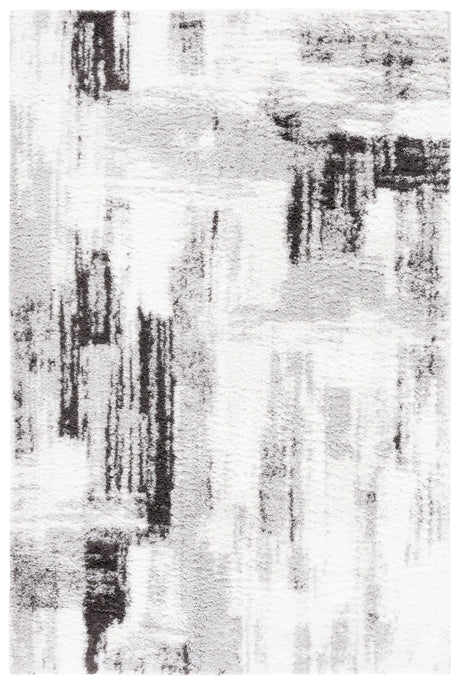 Safavieh Berber Shag 4'-5" x 6'-5" Rug in Grey / Dark Grey