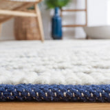 Safavieh Natura 4'-0" x 6'-0" Rug in Ivory / Navy
