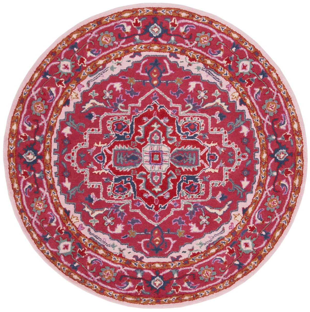 Safavieh Bellagio 5'-0" x 5'-0" Rug in Red / Pink